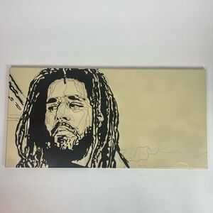 Hand Painted J Cole Painting on Canvas Original Fan Art 30in x 15 in